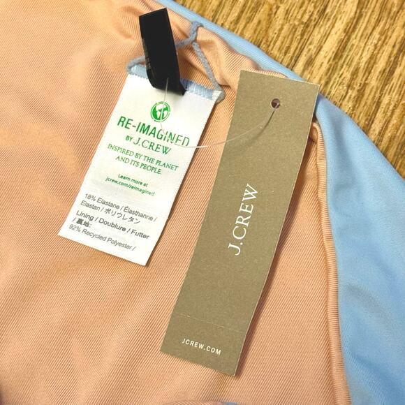 J. Crew Blue High Rise Bikini Bottom Size Medium - Picture 6 of 7